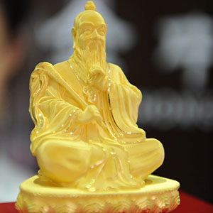 老子坐像黄金摆件